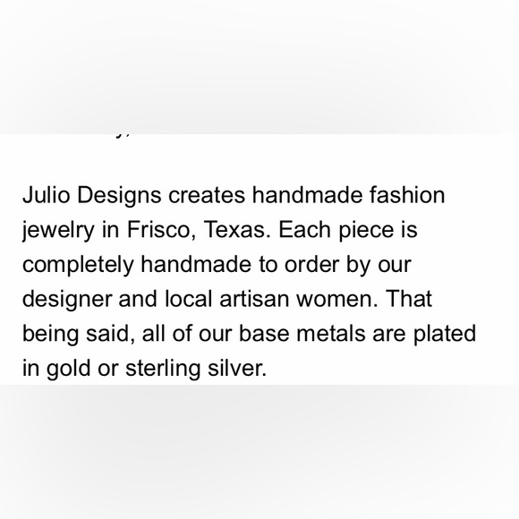 Beautiful Used “Lisa” Necklace by Julio Designs - Picture 11 of 12